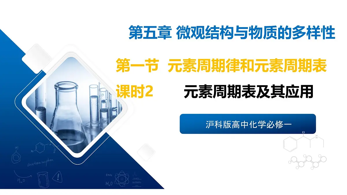 苏教版高中化学必修第一册5.1.2《元素周期表及其应用》课件第1页