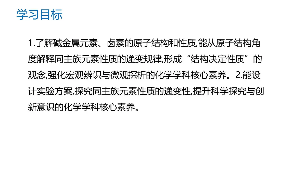 苏教版高中化学必修第一册5.1.3《同主族元素性质》课件第2页