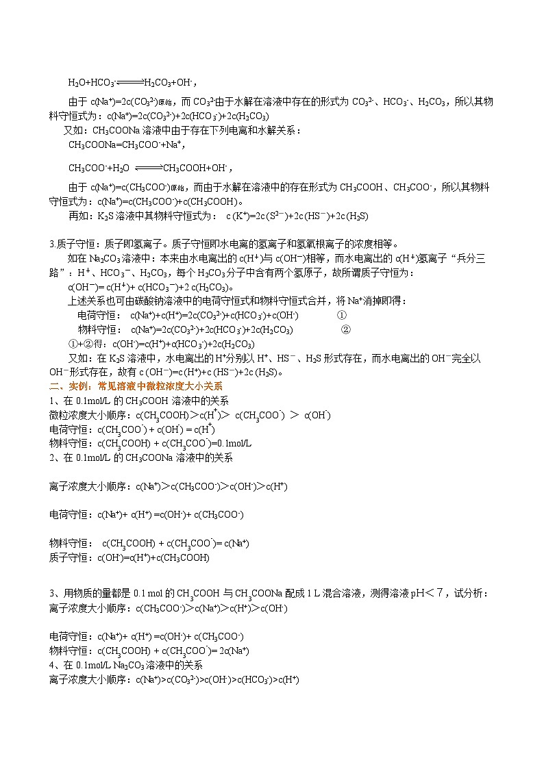 （通用）2026高考化学重难点系列讲义：离子浓度的大小比较(基础)+巩固练习附解析第2页