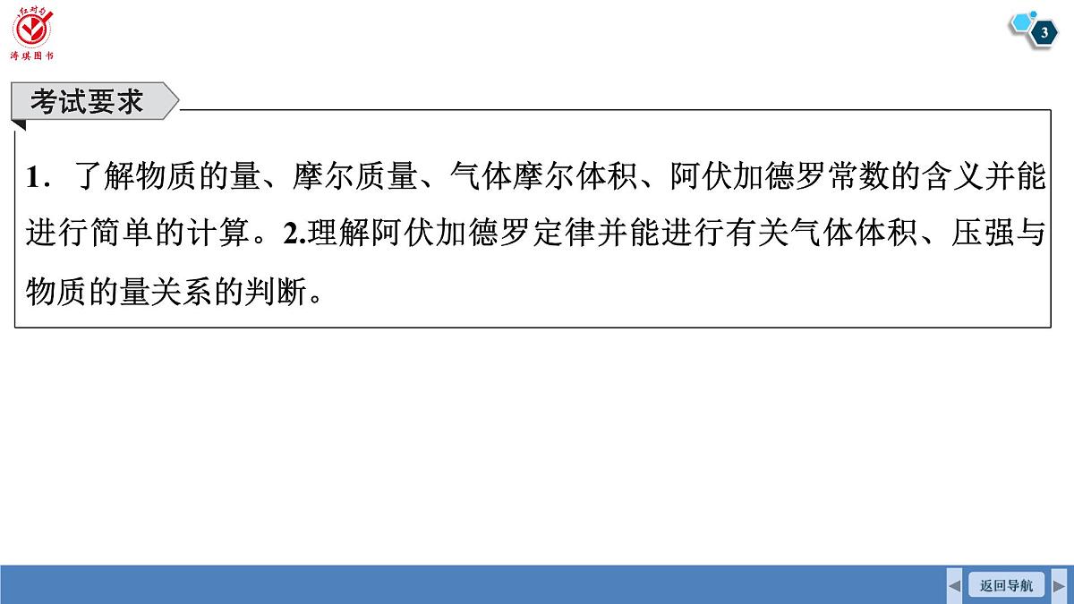 高考化学精品【一轮复习】PPT第二章  第六讲　物质的量　气体摩尔体积第3页