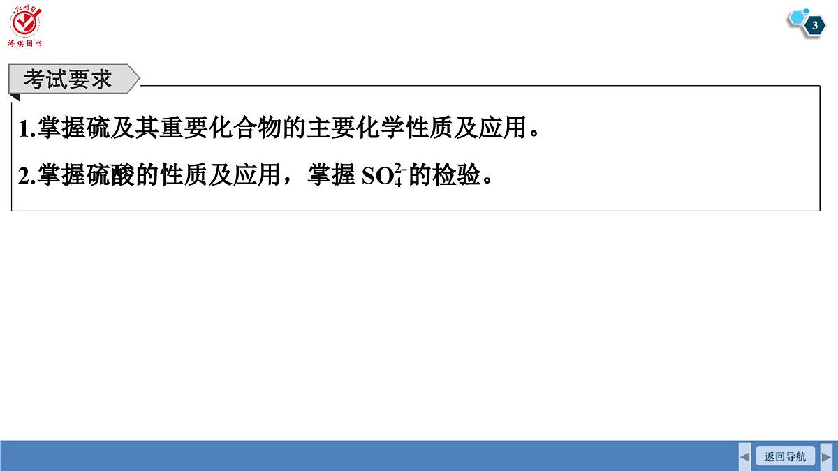高考化学精品【一轮复习】PPT第五章  第一十九讲　硫及其化合物第3页