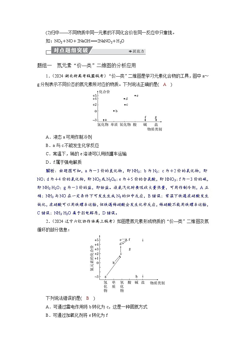 高考化学精品【一轮复习】讲义练习第五章  第二十三讲　含氮物质的转化第2页
