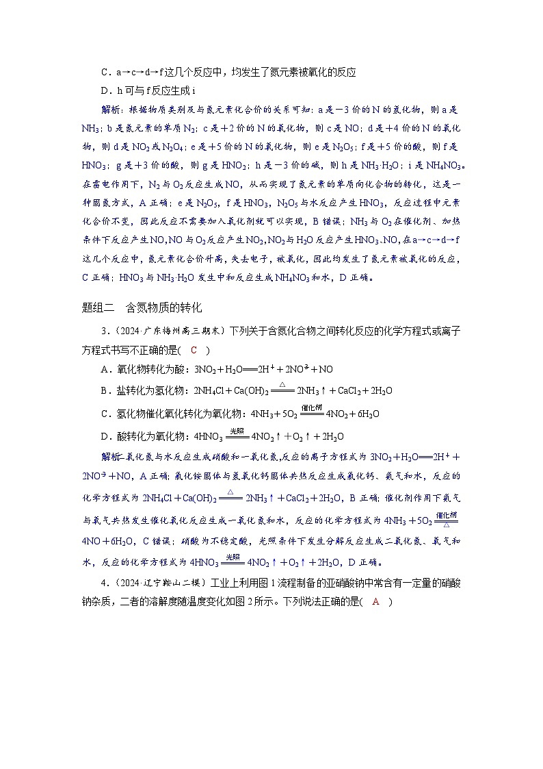 高考化学精品【一轮复习】讲义练习第五章  第二十三讲　含氮物质的转化第3页