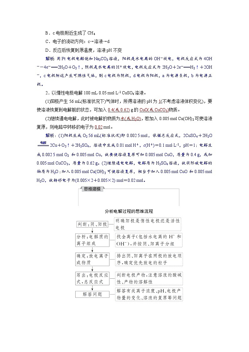高考化学精品【一轮复习】讲义练习第七章　第34讲　电解池　金属的腐蚀与防护第3页