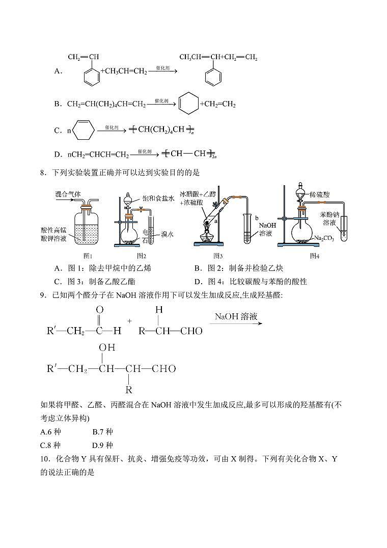 河北省石家庄一中2025届新高二下学期7月期末考试-化学试题+答案第3页
