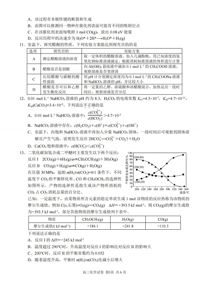 江苏省苏州中学、海门中学、姜堰中学、淮阴中学四校2025届高三下学期2月联考-化学试题（含答案)第3页
