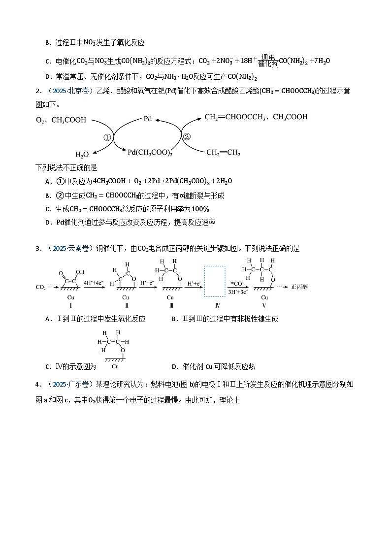 三年（2023-2025）高考化学真题分类汇编：专题08 化学反应速率与化学平衡（原卷版）第2页