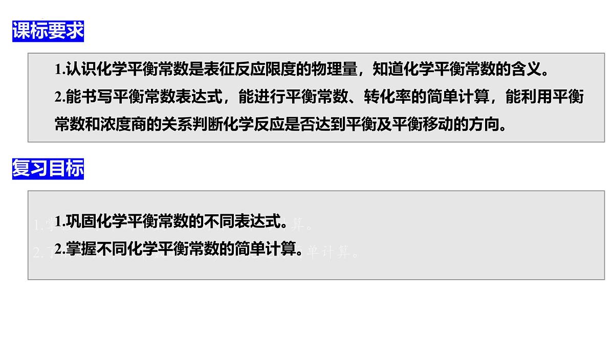 高考化学化学一轮复习化学平衡常数的计算课件第8页