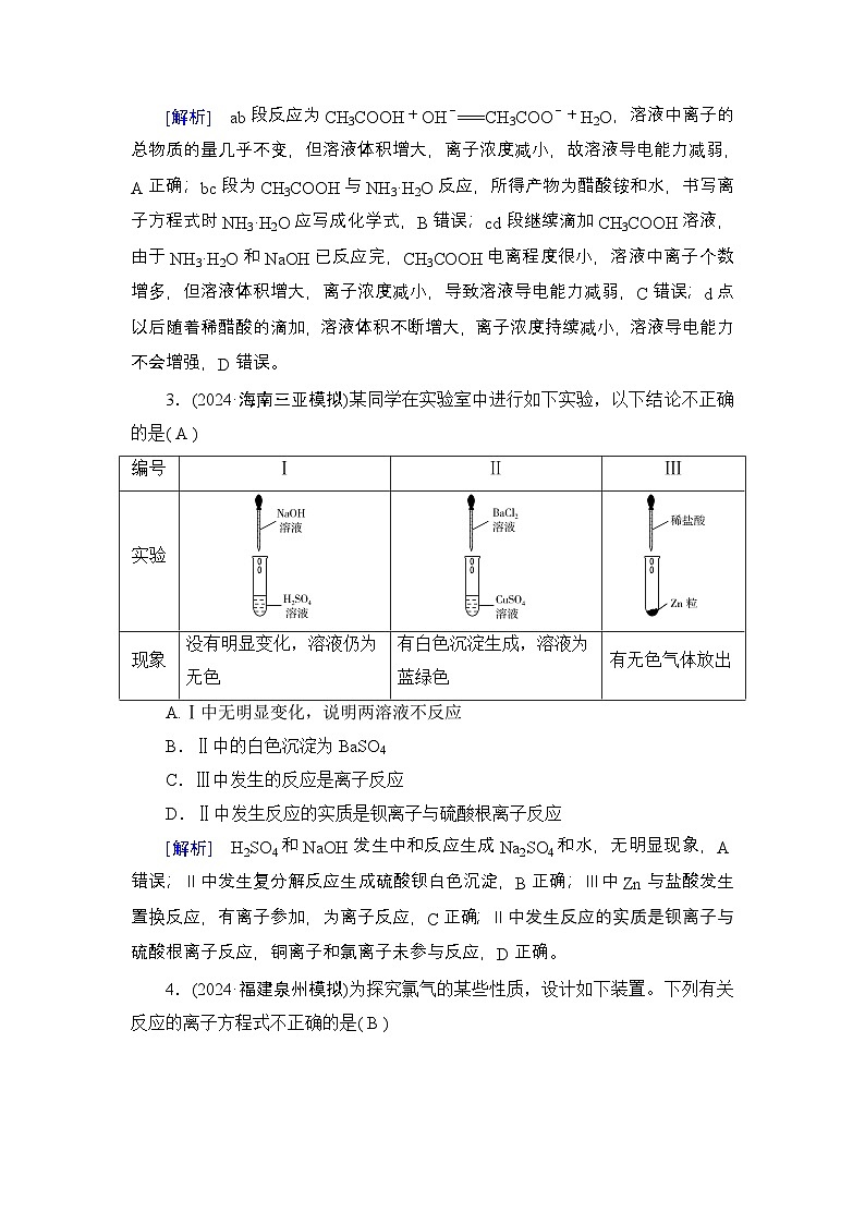 提能训练　练案[2]练习含答案--2025年高考化学一轮总复习提能训练第2页