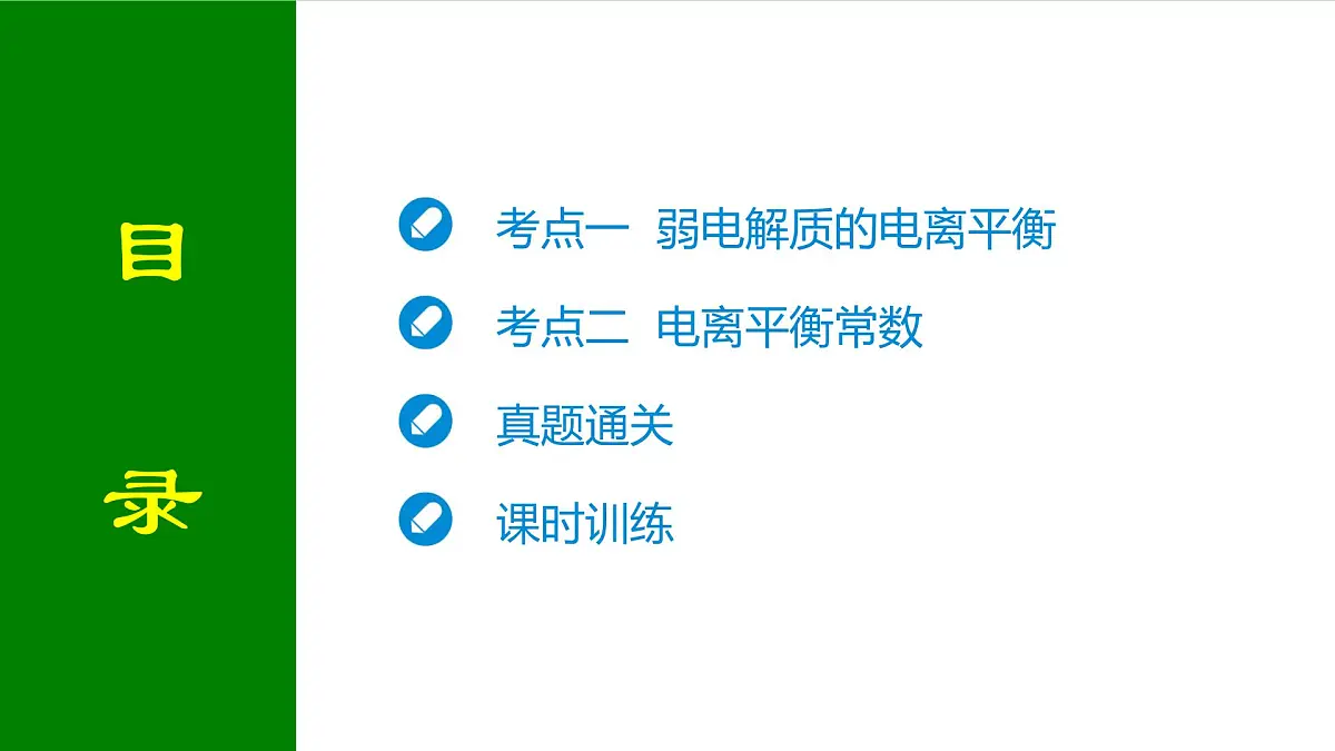 2026届高考化学一轮专题复习课件：第八章 第一讲 弱电解质的电离第2页