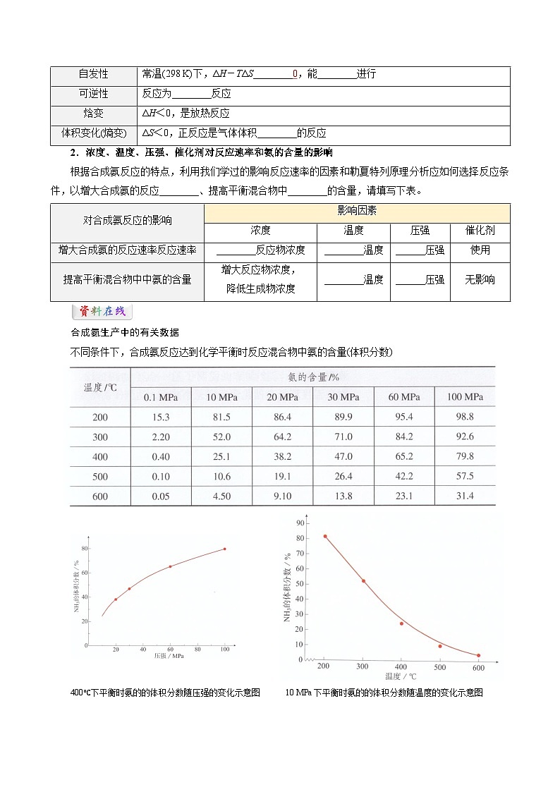 高二暑假专区讲义练习第08讲 化学反应的调控-【学生版】新高二化学暑假衔接（人教版）第2页
