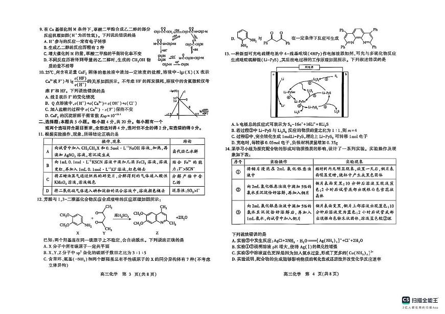 2025届潍坊三模化学试题第2页