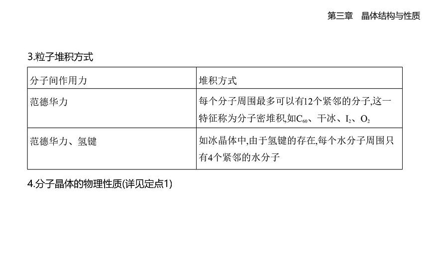 3.2分子晶体与共价晶体知识点串讲课件-人教版高中化学高二上册（选必二）第3页