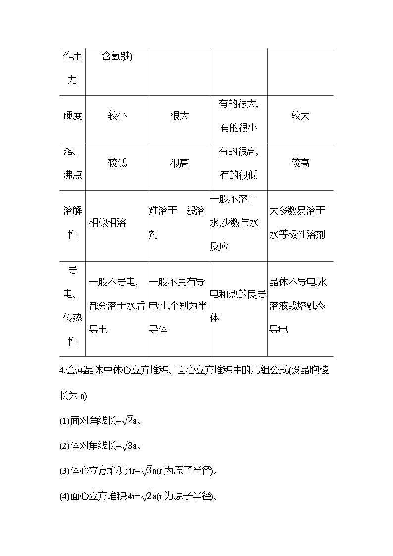 人教版高中化学高二上册（选必二）考前必备背诵知识清单第2页