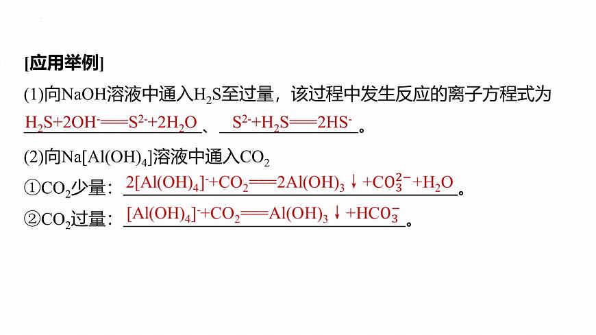 1.2.2与量有关的离子方程式的书写  课件   2025-2026学年高一上学期化学人教版（2019）必修第一册第4页