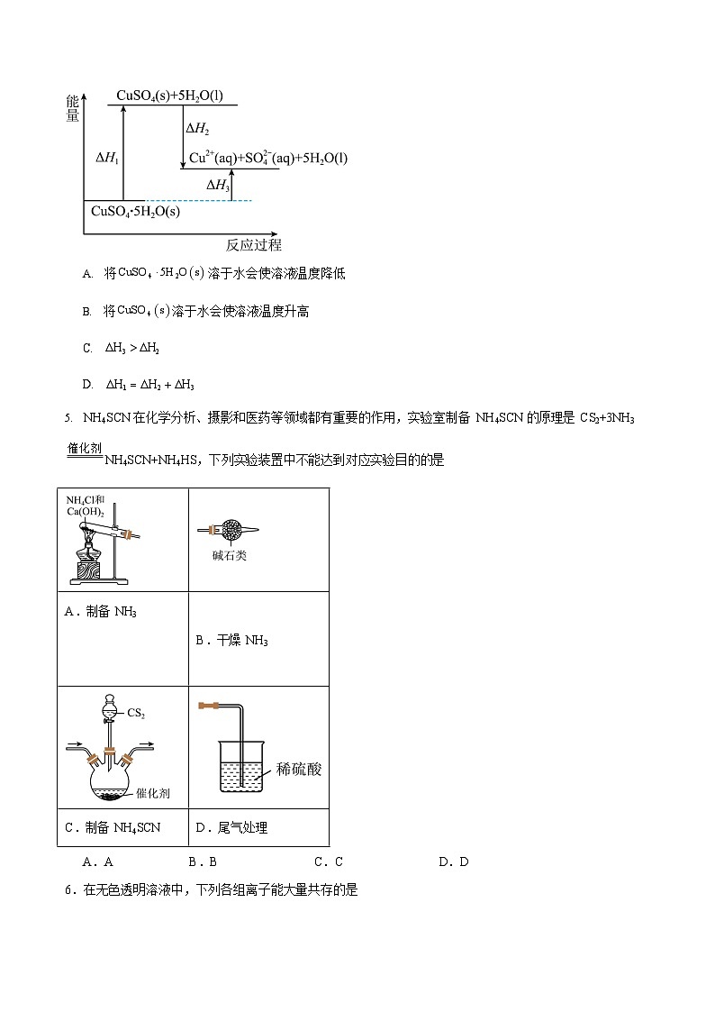 湖南省常德市汉寿县第一中学2024-2025学年高一下学期7月期末考试化学试卷第2页
