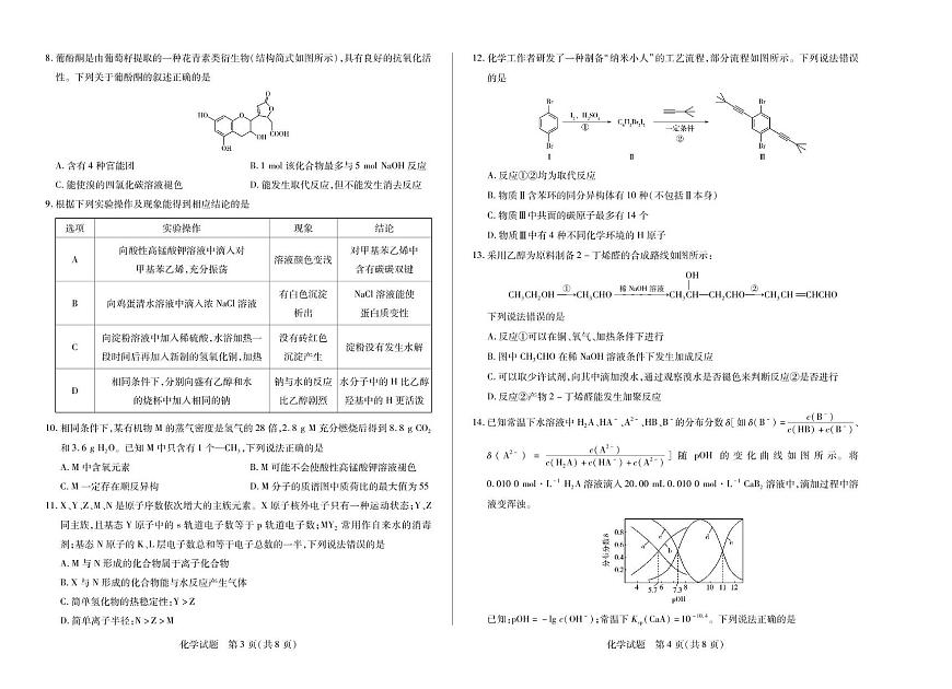 河南省焦作市普通高中2024-2025学年高二下学期期末考试化学试题（PDF版附解析）第2页