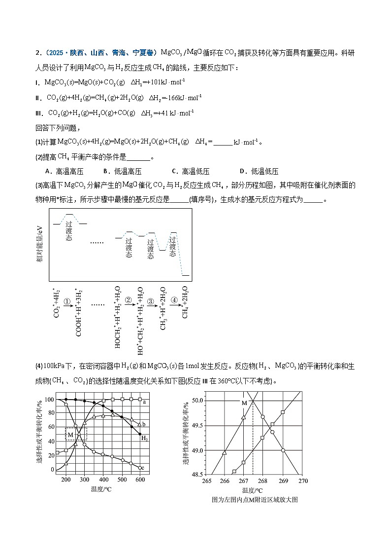 备战2026年高考化学（2025年真题分类汇编通用版）专题15反应原理综合题（解析版）第3页