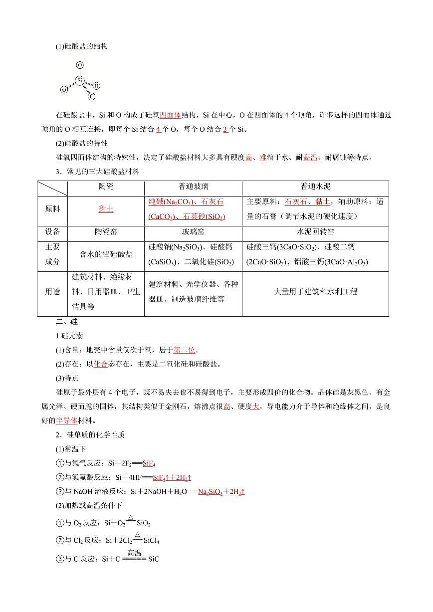 5.3 无机非金属材料(解析版)第2页