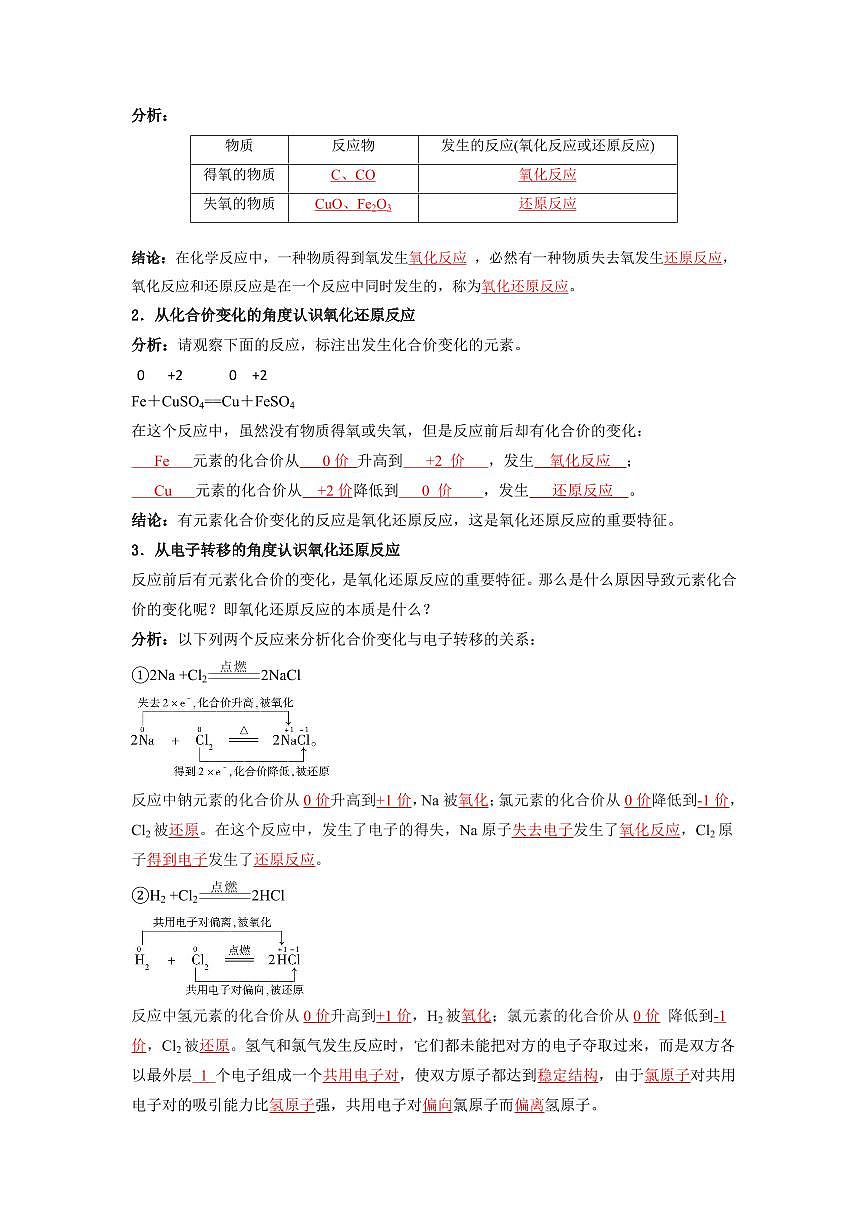 第5讲 认识氧化还原反应(解析版)第2页