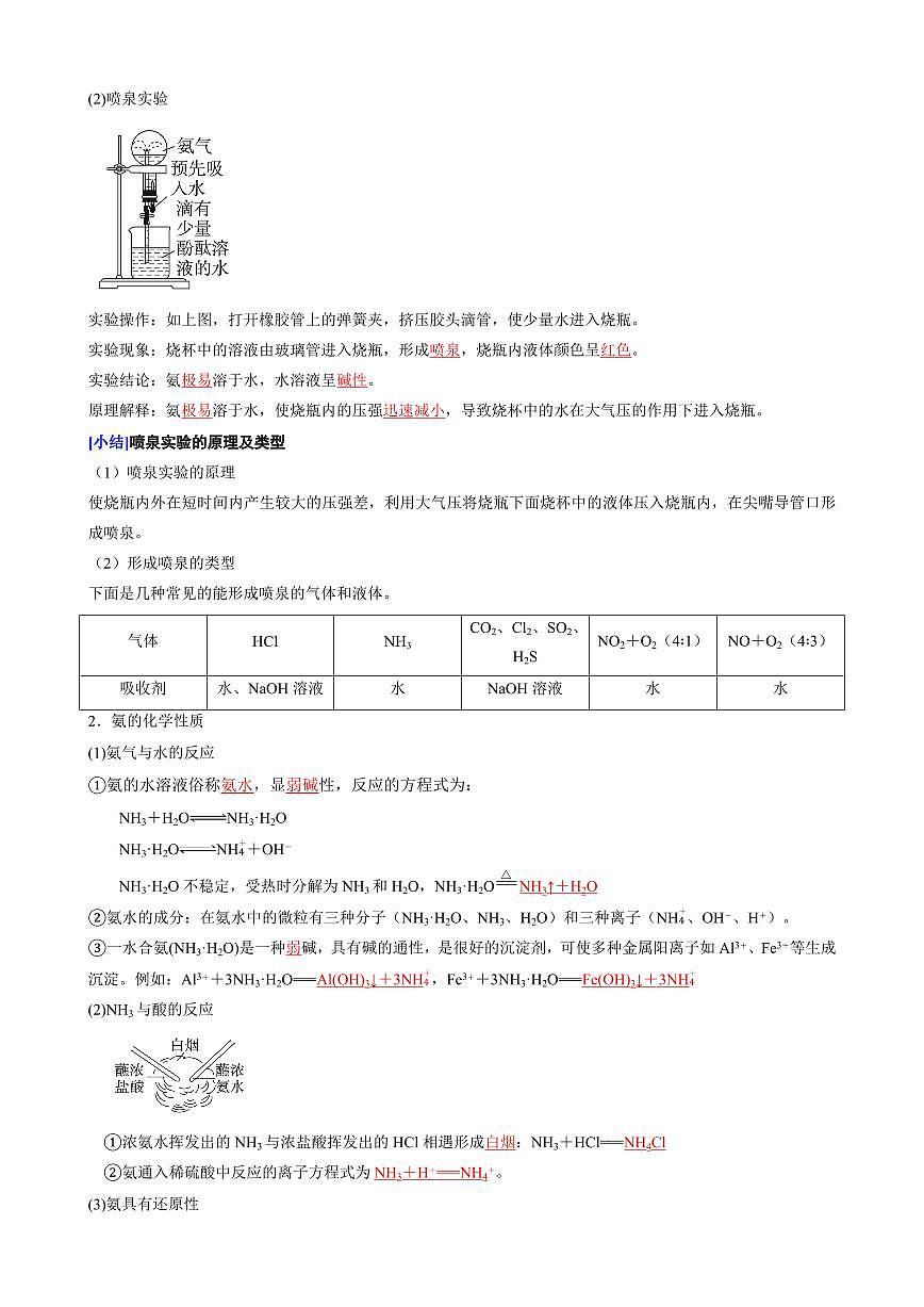 5.2.2 氨气和铵盐(解析版)第2页