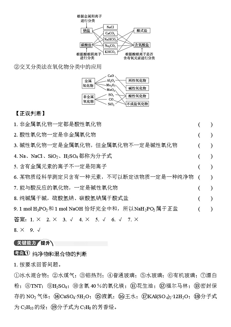 第1讲  物质的组成、分类和转化 （含答案 ） 2026届高三化学一轮总复习 教案第3页