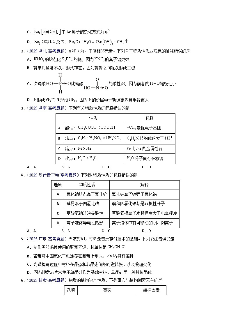 专题22 晶体结构与性质（原卷版）第2页