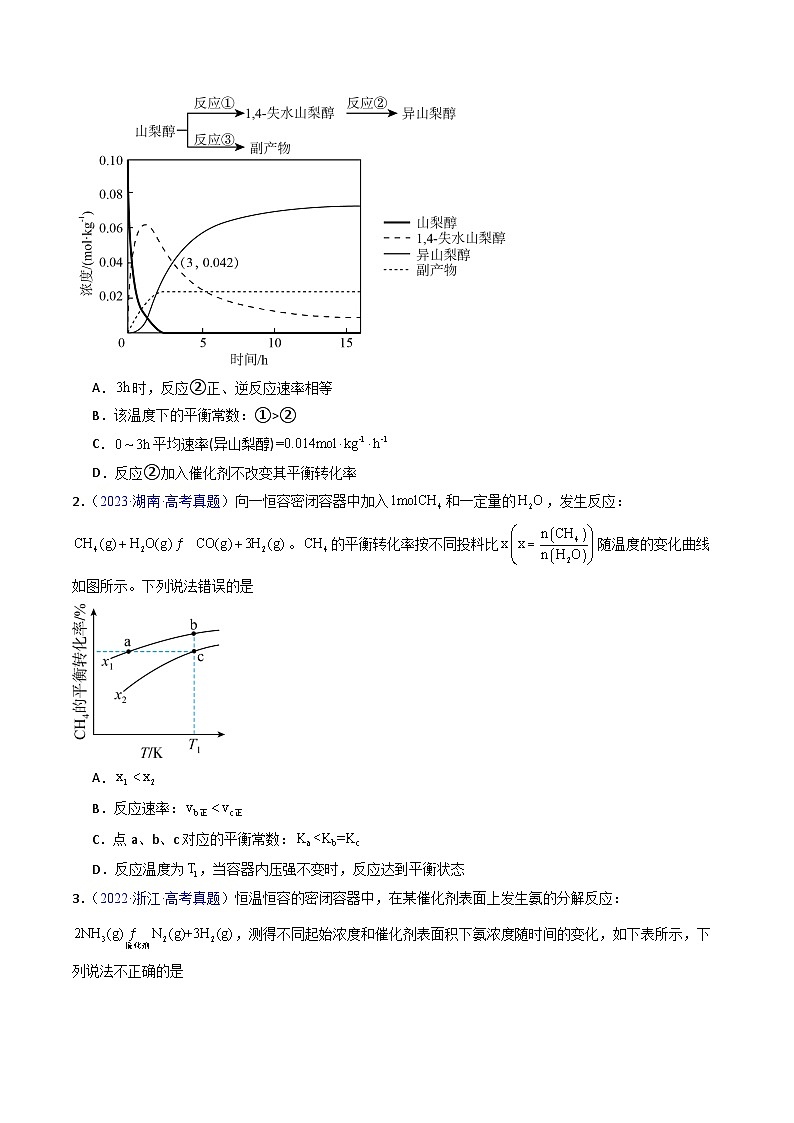 专题31 化学平衡状态 化学平衡的移动（原卷版）第2页