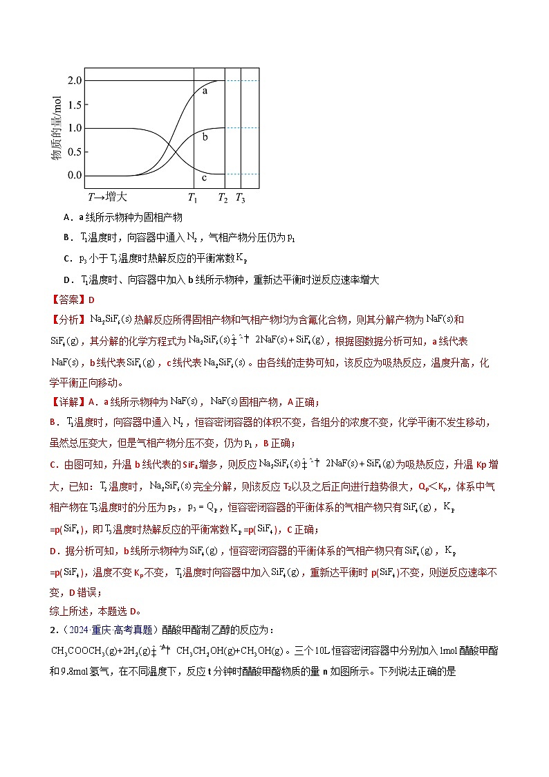 专题33 化学反应速率与化学平衡图像分析（解析版）第2页