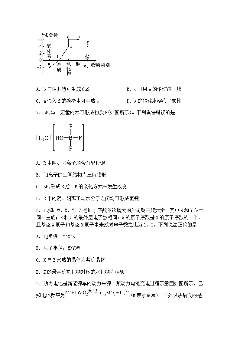 河南省部分高中2024-2025学年高三下学期4月模拟考试（二）化学试题（含答案解析）第3页