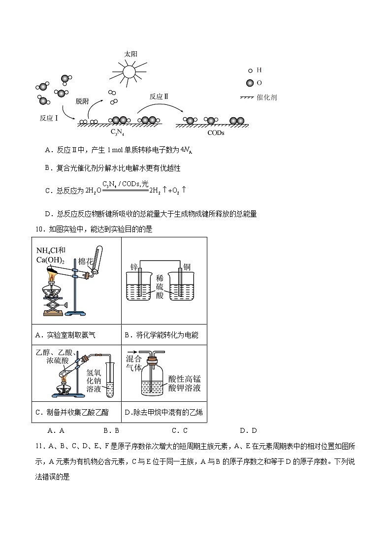 吉林省梅河口市第五中学2025-2026学年高二上学期开学考试化学试卷（Word版附答案）第3页