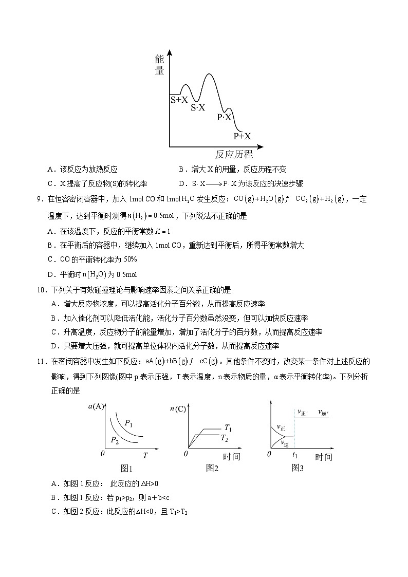 高二化学第一次月考卷（考试版）A4版第3页