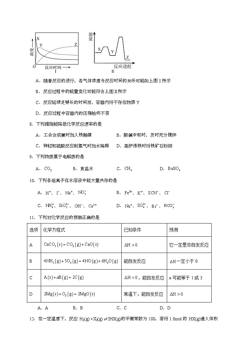 山西省晋城市多校2024~2025学年高二上学期期中测评考试化学试题（含答案）第3页