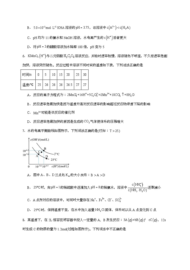 陕西西安市第八十五中学2024~2025学年高二上学期期中考试化学试题（含答案）第2页