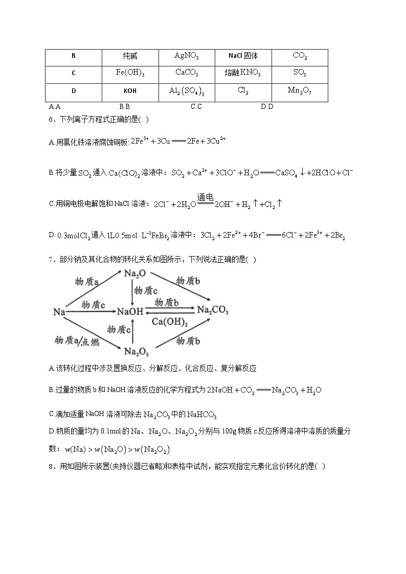 安徽省A10联盟2026届高三上学期9月学情诊断化学试卷（Word版附解析）第2页