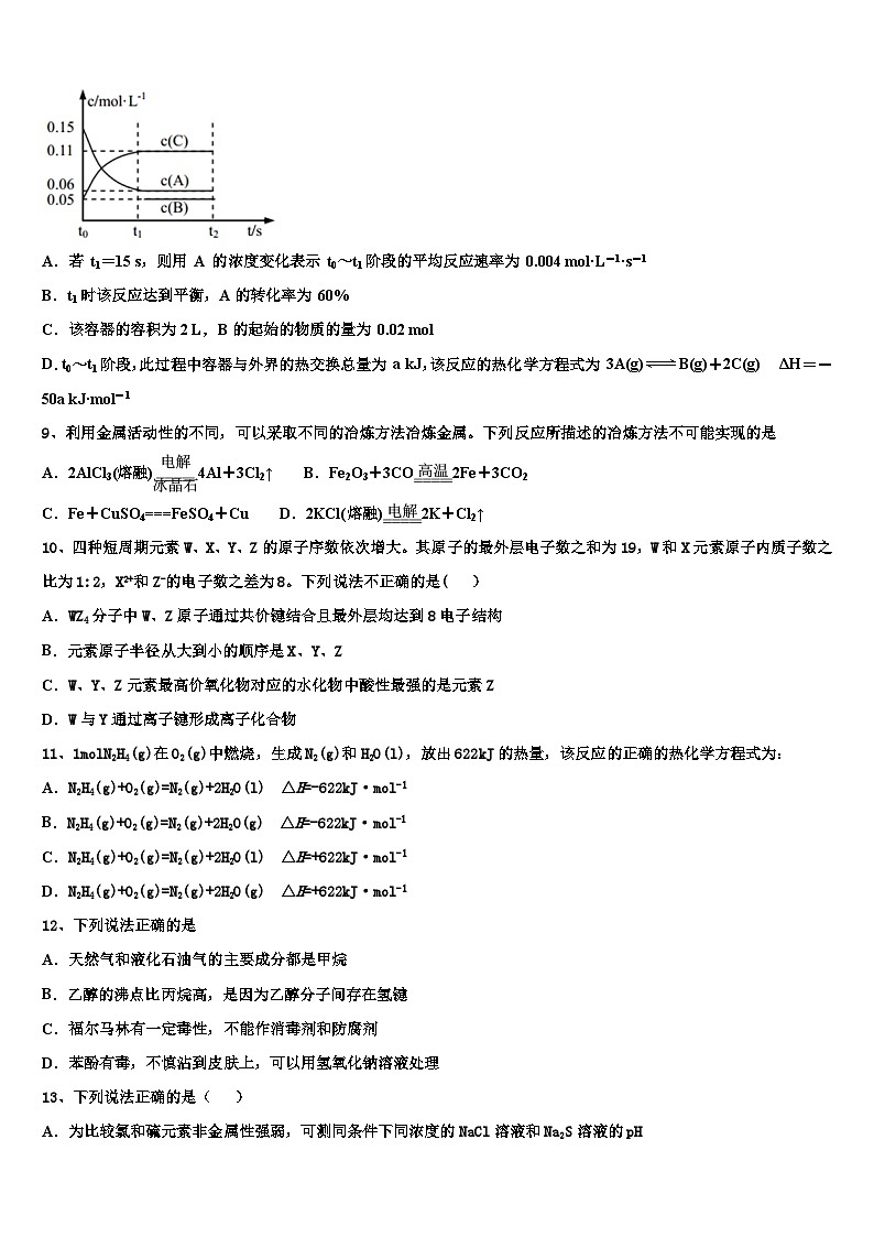 广东省深圳市翠园中学2025-2026学年高二上学期期中调研+化学试题+第3页