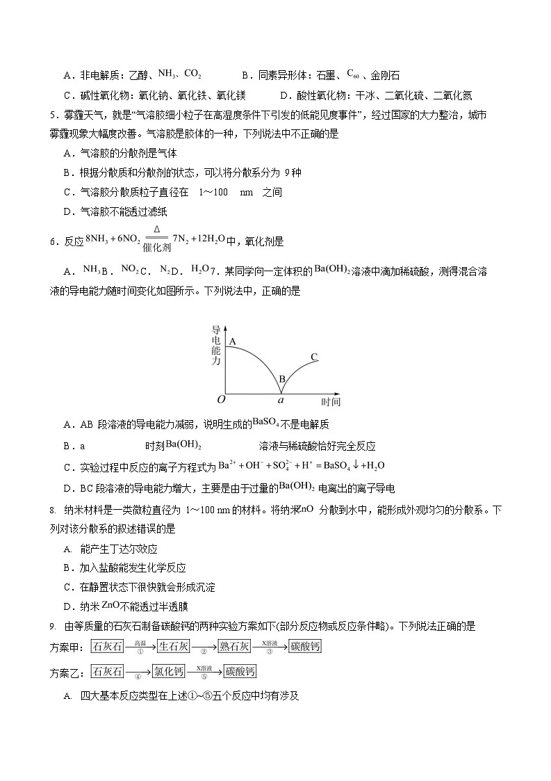 2025-2026学年高一上学期第一次月考化学试卷03(新高考)第2页