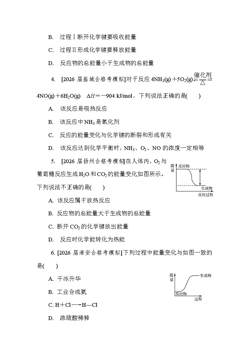 第11讲　化学反应中的热量变化  课后练 （含答案）江苏省2027届普通高中化学学业水平合格性考试第2页