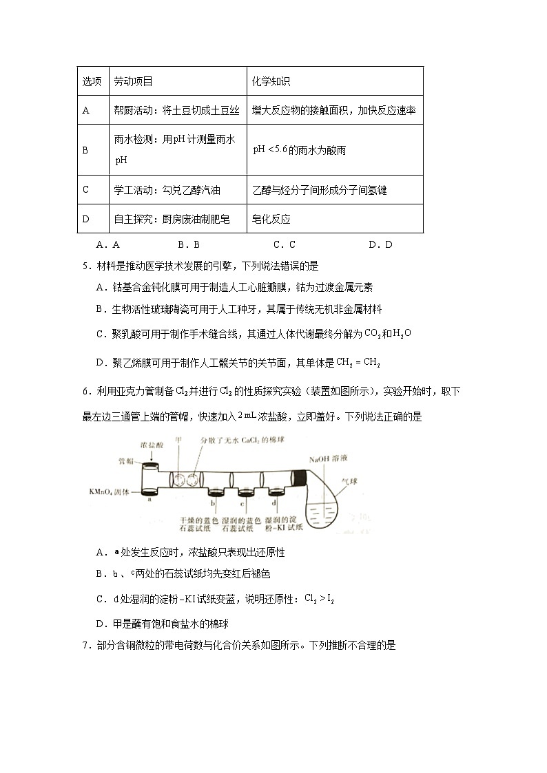 2025-2026学年广东省高三上学期10月上进联考化学化学试题（无答案）第2页