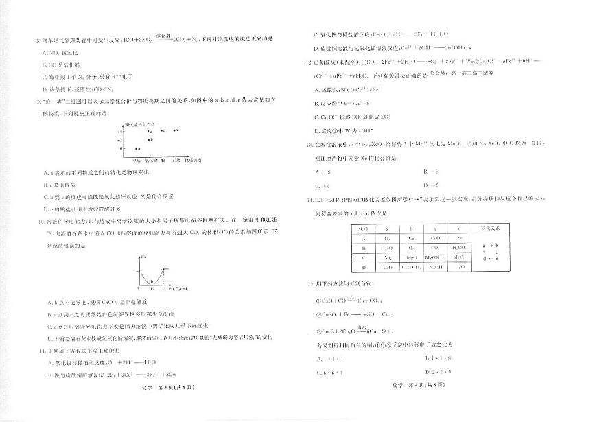 化学-辽宁省名校联盟2025-2026学年高一上学期10月联合考试试题及答案第2页