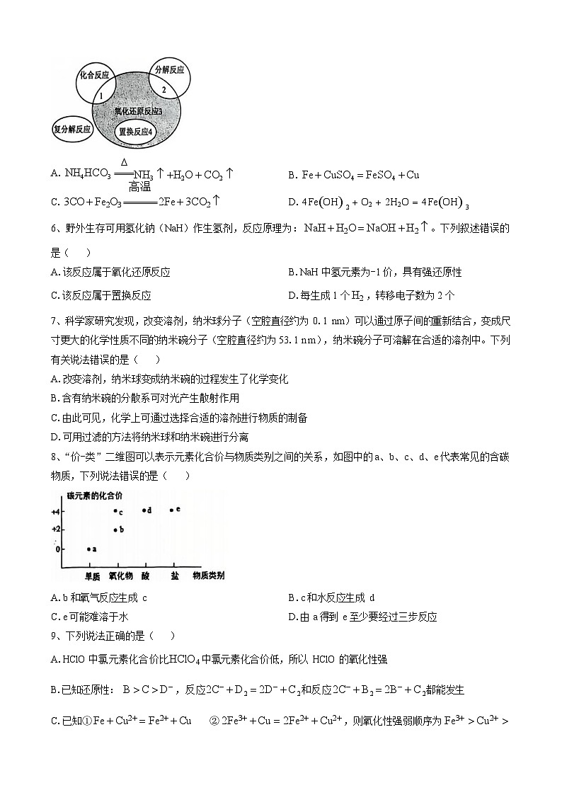 辽宁省七校协作体2025-2026学年高一上学期10月月考化学试卷第2页