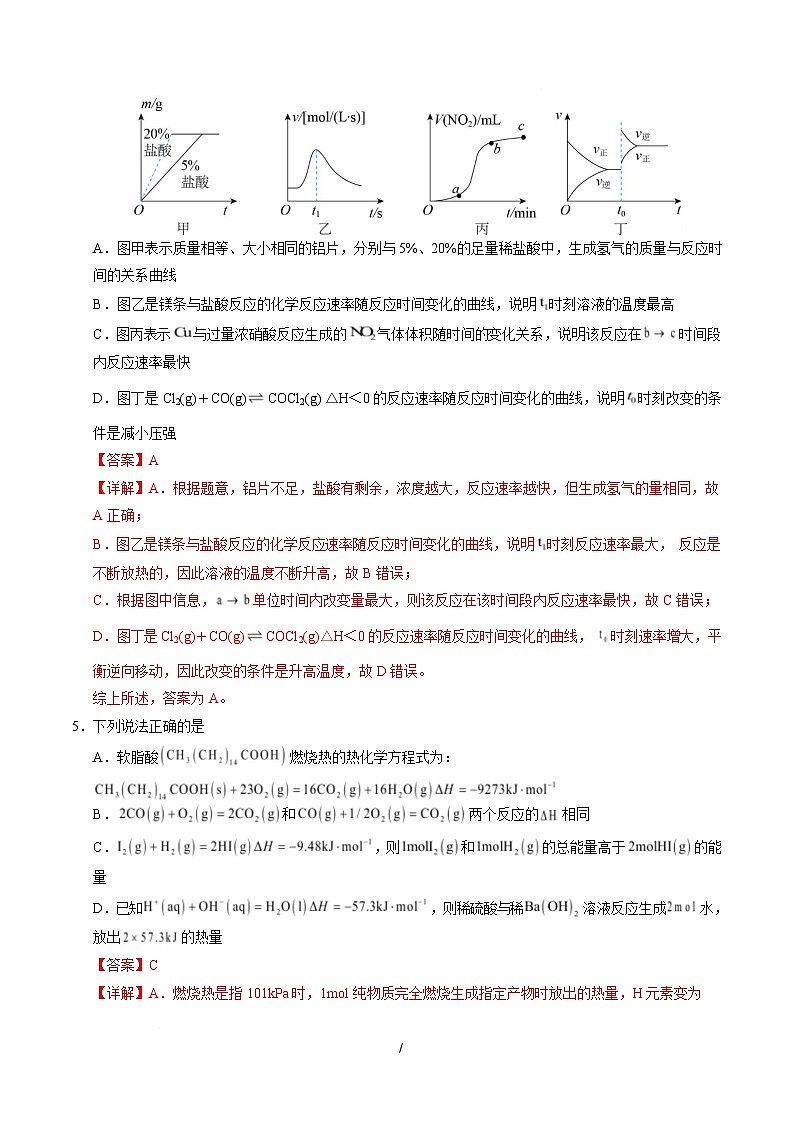 高二化学第一次月考卷（全解全析）（湖南专用）第3页