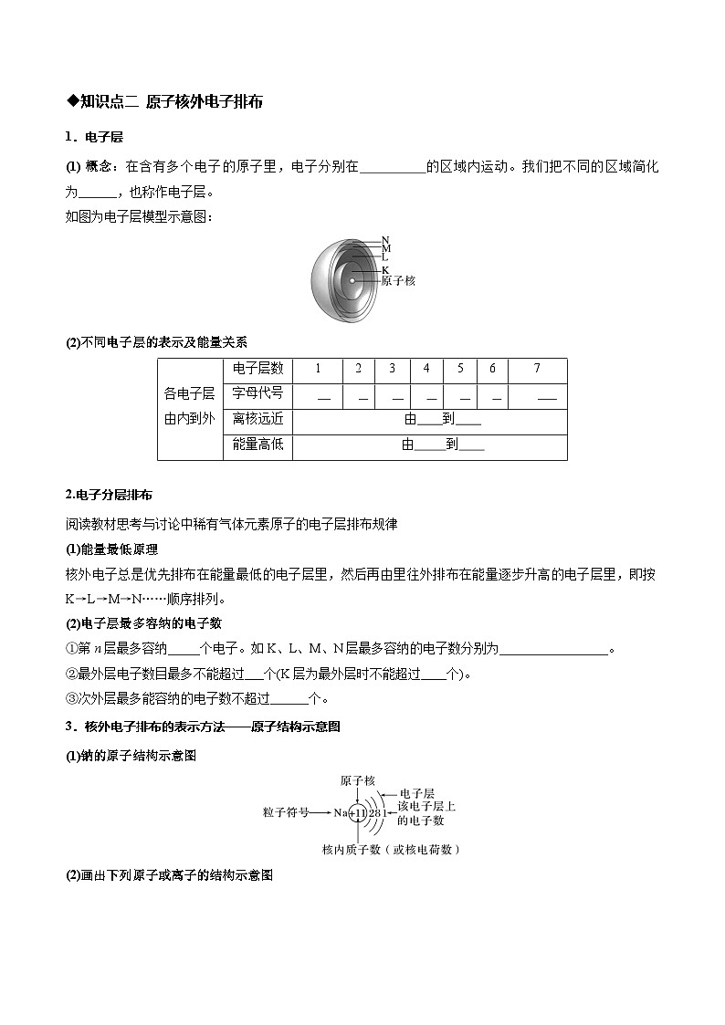 第一节 原子结构与元素周期表第1课时 原子结构（同步讲义）（原卷版）第3页