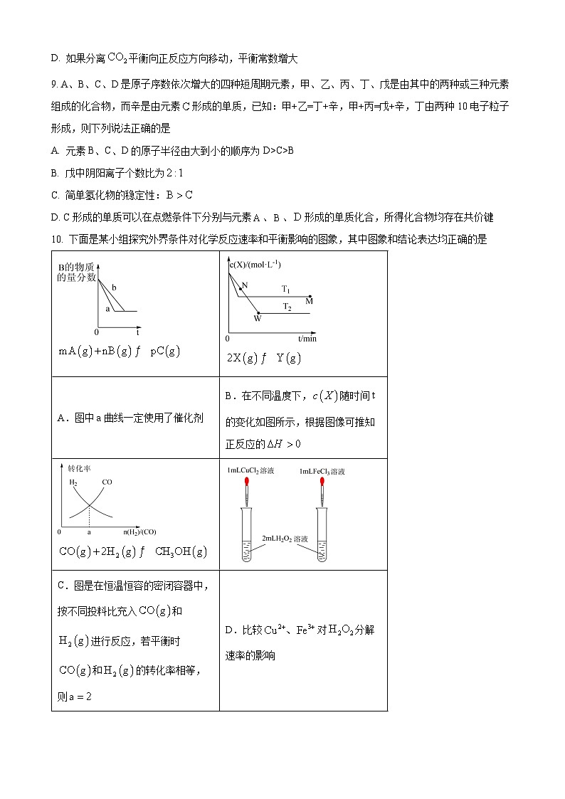 湖南省长沙市雅礼中学2025-2026学年高二上学期10月月考化学试题（原卷版）第3页