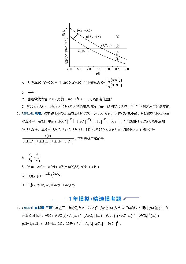 备战2026年高考(2021-2025)高考化学真题分类汇编(山东专用)专题09水溶液中的离子平衡(原卷版+解析版)第3页