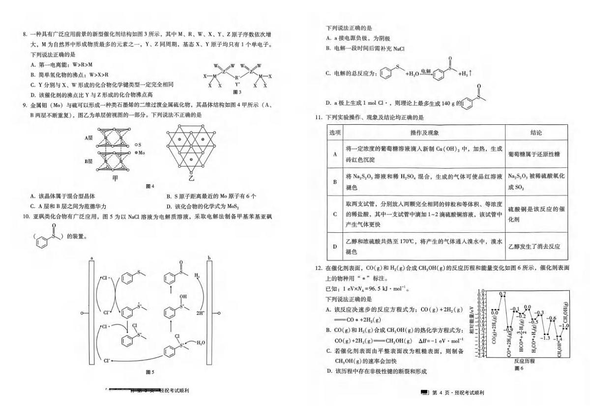 重庆市巴蜀中学2026届高三上学期10月月考（三）化学试题（含答案）第2页
