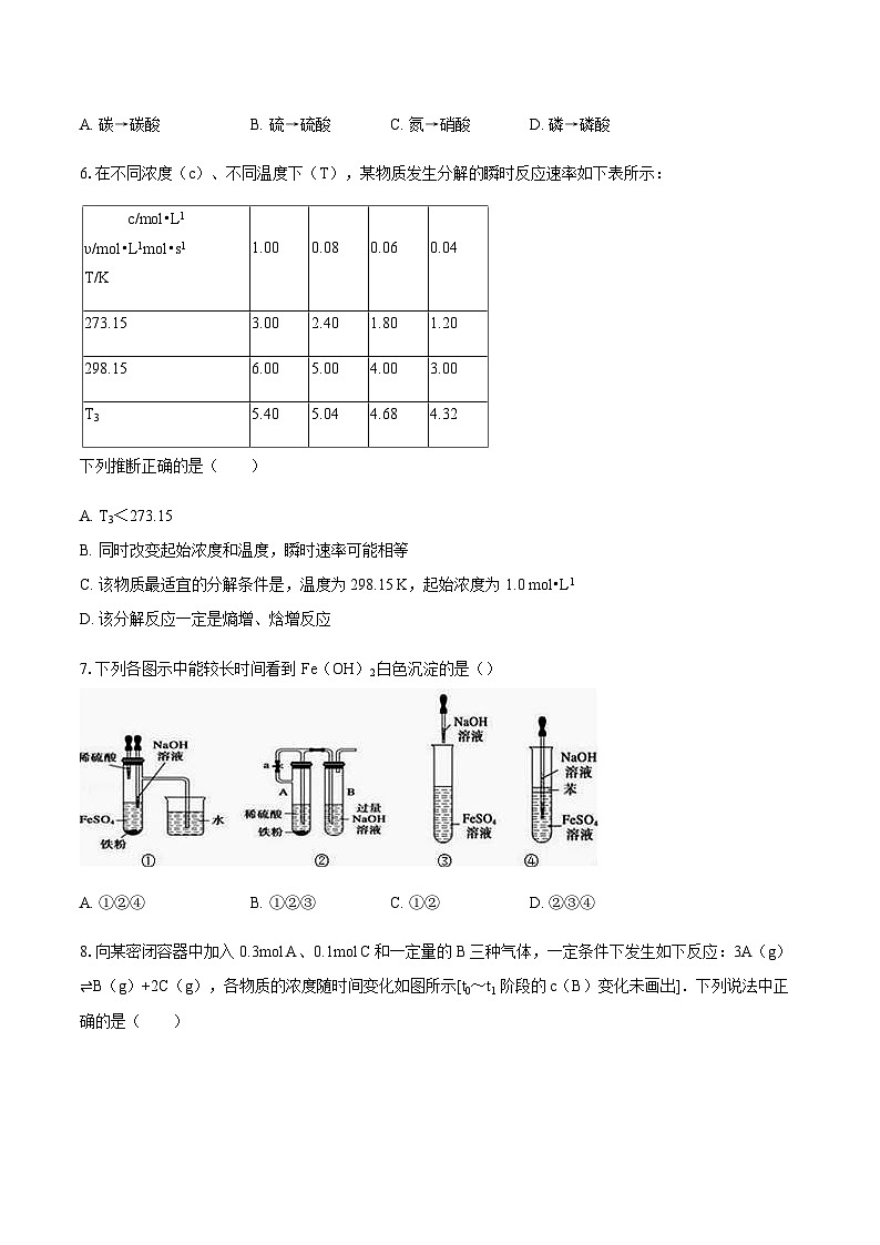 广东省深圳市翠园中学2025-2026学年高二上学期期中考试化学试卷（含答案）第2页