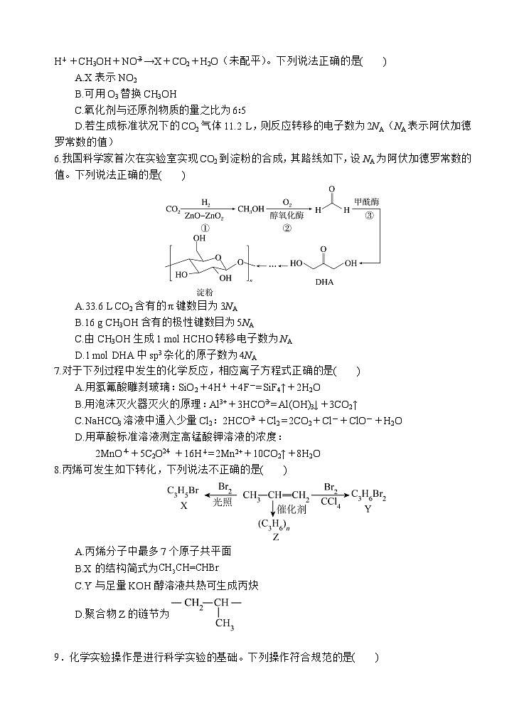 四川省遂宁市射洪中学2026届高三上学期期中考试化学试题第2页