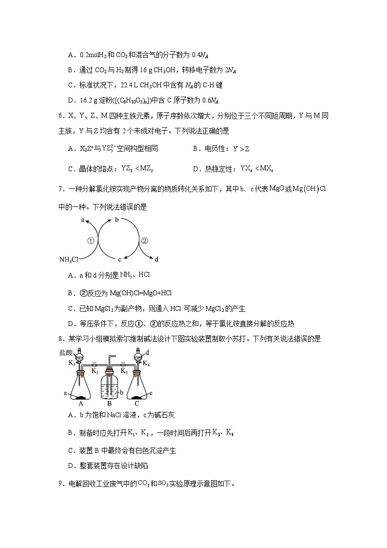 2025-2026学年河北省保定市高三上学期摸底考试化学试题（附答案解析）第2页