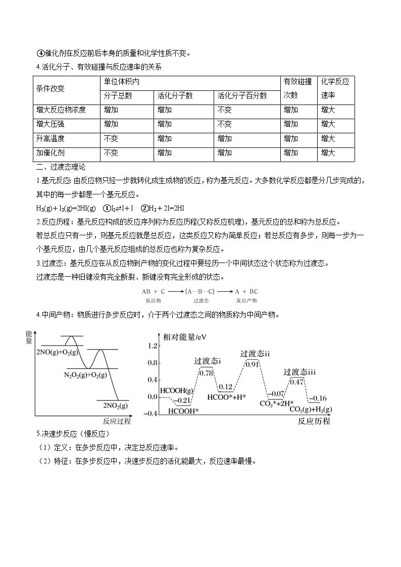 第一节 化学反应速率（解析版）高二化学同步备课系列（人教版2019选择性必修1）【2025-2026】高二化学同步备课学案（人教版2019选择性必修1）第3页